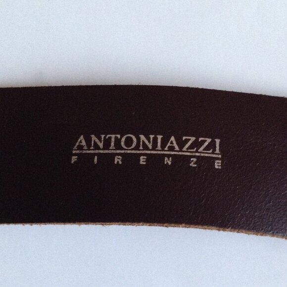 Antoniazzi Firenze Genuine Leather Belt Men's Women's Accessories Made in Italy - Picture 5 of 11